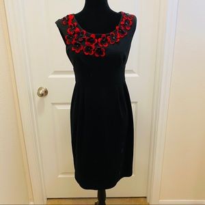 Black Cocktail Sheath Dress